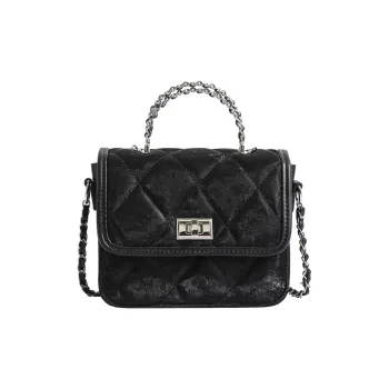 ALOENEY PU Ancient Square Bag, Small Shoulder Bag, Crossbody Bag, Handbag Regular Women's Black, Pink, White