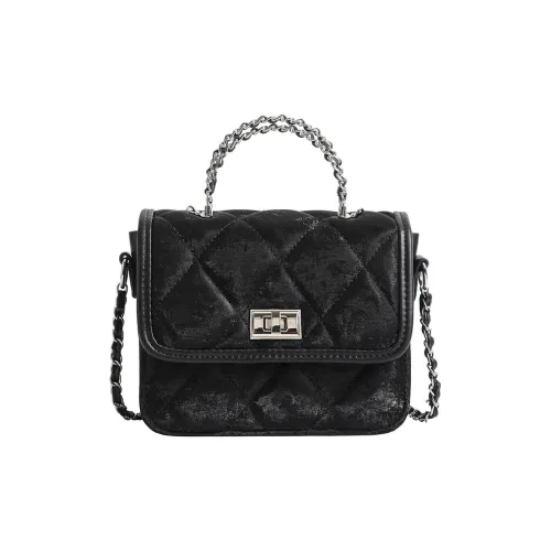 ALOENEY PU Ancient Square Bag, Small Shoulder Bag, Crossbody Bag, Handbag Regular Women's Black, Pink, White
