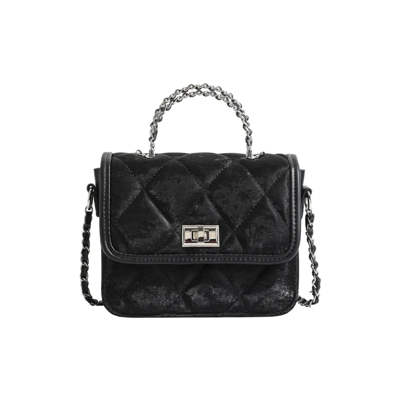 ALOENEY PU Ancient Square Bag, Small Shoulder Bag, Crossbody Bag, Handbag Regular Women's Black, Pink, White-0