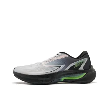 QIAODAN Flying Shadow 4.0 Anti-Slip Wear-Resistant Low-Top Running Shoes Men's White Black