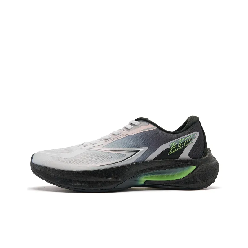 QIAODAN Flying Shadow 4.0 Anti Slip Wear Resistant Low Top Running Shoes Men's White Black-0