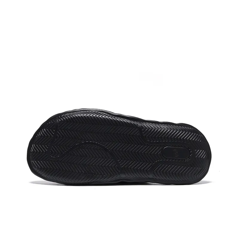 Chi Wolf Slide Slippers Unisex Black/White-4