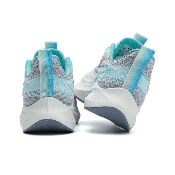 WARRIOR Running Shoes Men Low Top White/Blue-4