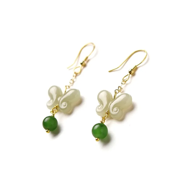 Tokai Family Earrings Green Jade Women's-1