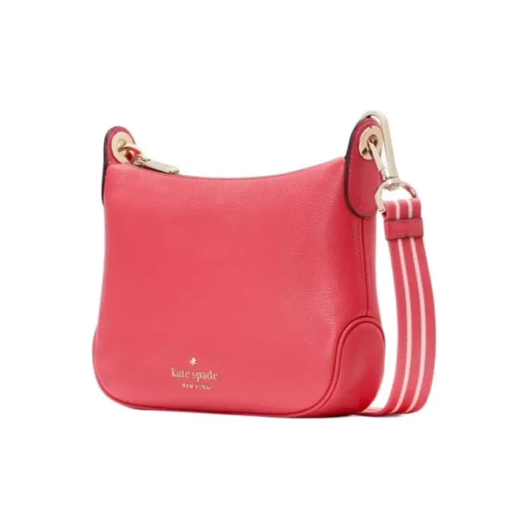 Kate Spade Pebbled Leather Shoulder Bag Crossbody Bag Small Size Women's Pink Paprika-1