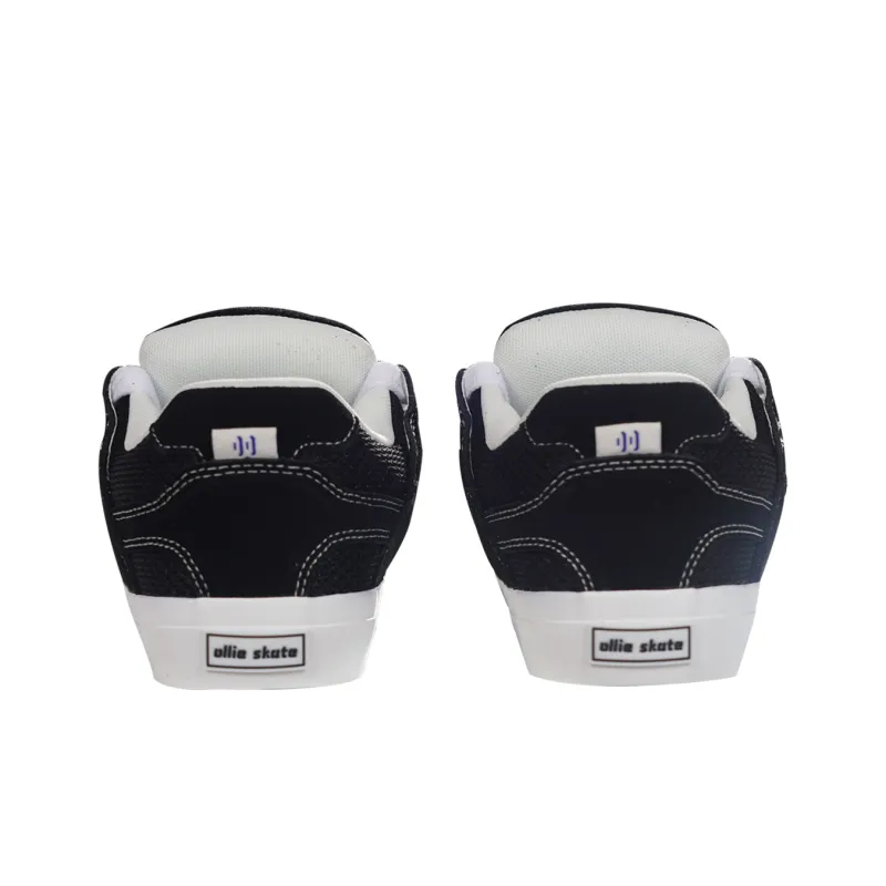 Ollieskate Cushioning Slip Resistant Low Top Casual Shoes Unisex Black-3