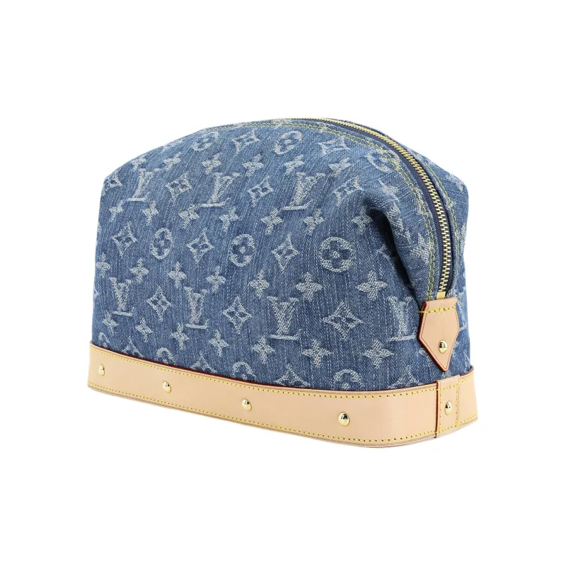 LOUIS VUITTON Pochette Cosmetique Gm Monogram Denim Blue-1