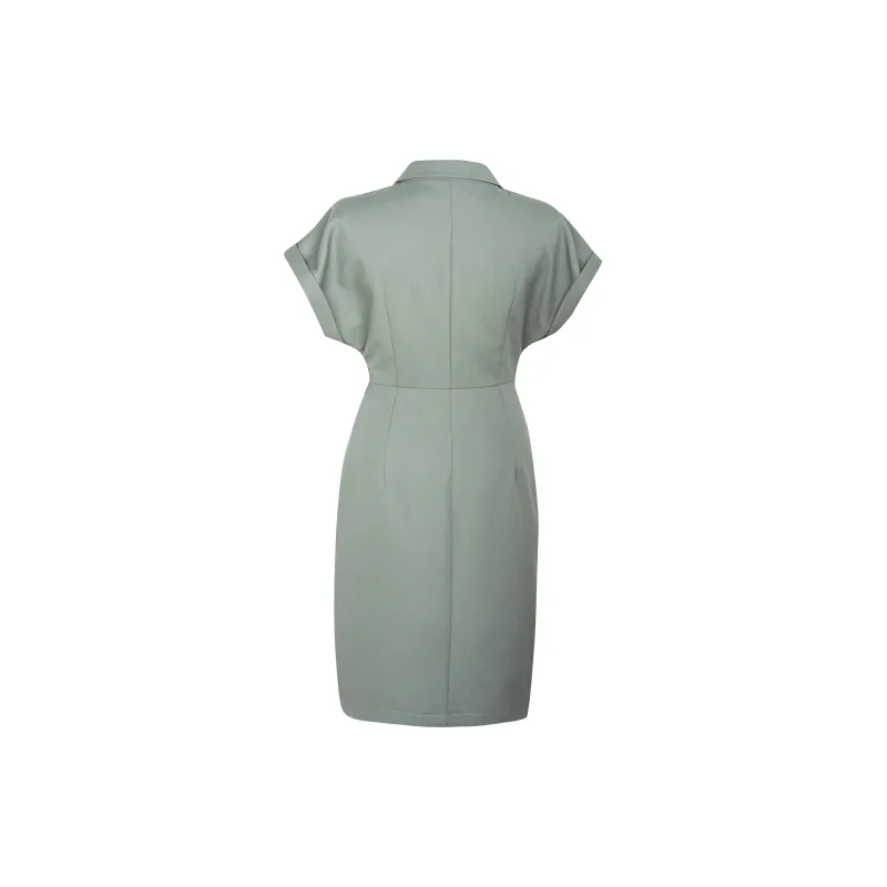 ROEYSHOUSE Short Sleeved Dress Women's Pea Green-1