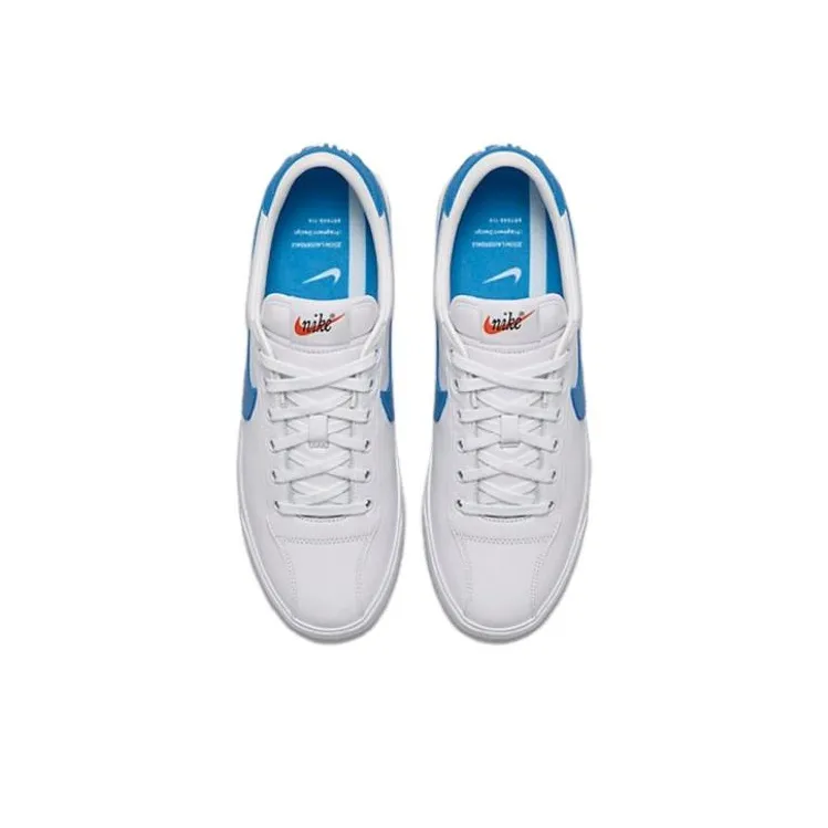 Fragment Design x Nike Zoom Lauderdale Slip Resistant Cushioning Low Top Skateboard Shoes Men's White Blue-3