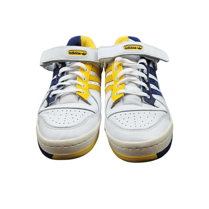 Adidas Originals FORUM 84 Low Slip Resistant Cushioning Low Top Skateboard Shoes Men's White Blue-2