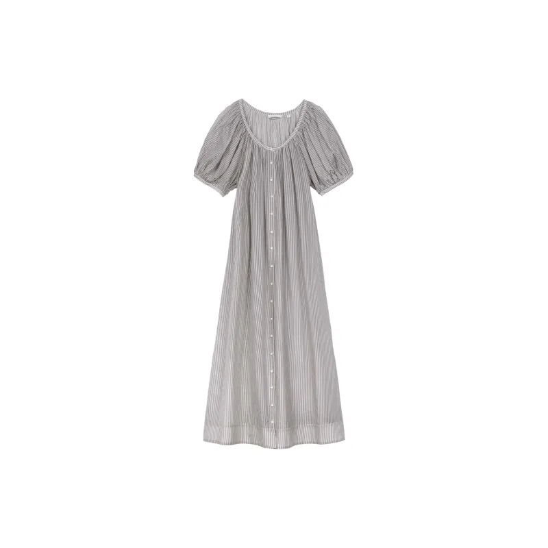 DOEN JUNO DRESS Short-Sleeved Dresses Women's Gray-1