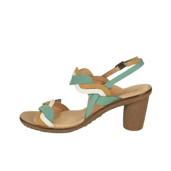 El Naturalista One Strap Sandals Women's Brown Green