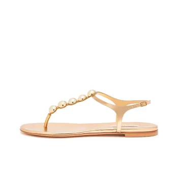 Casadei Tropicana Julia Metallic Sandals