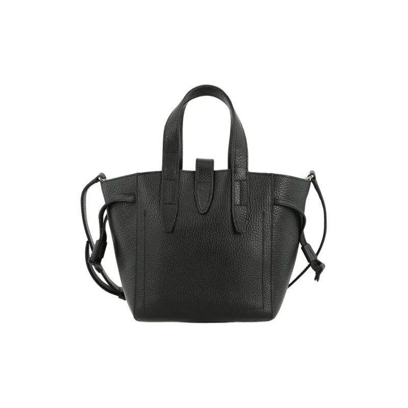Furla Net Collection Calfskin Basket Bag Tote Bag Shopping Bag Shoulder Bag Crossbody Bag Handbag Mini Women's Black-2