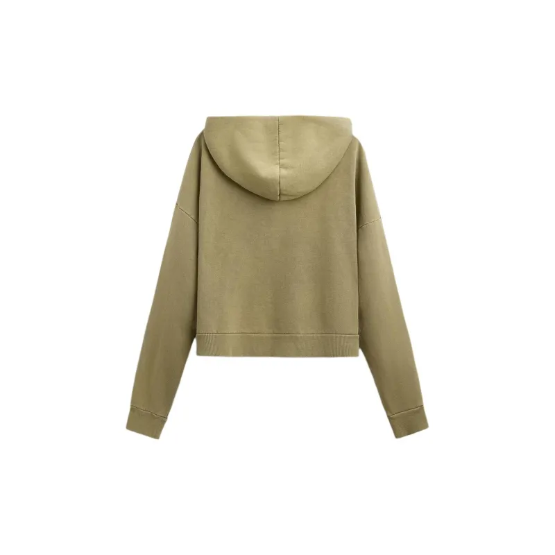 ZARA Sweatshirt Unisex Washed Green-1