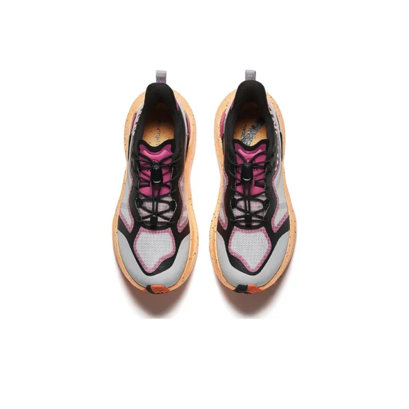 Anta Slip Resistant Low Top Running Shoes Women's Gray Black Purple-1