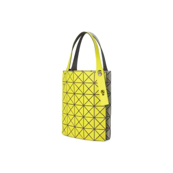 ISSEY MIYAKE Polyvinyl Chloride Resin Tote Bag Shopping Bag Handbag Mini Women's Yellow Green & Gray
