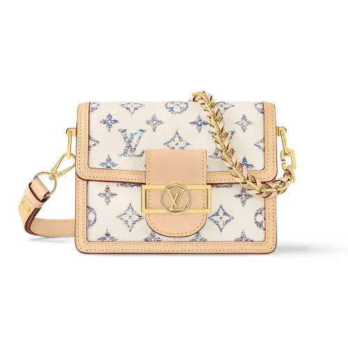 LOUIS VUITTON Leather Crossbody Bag Shoulder Bag Women's Multicolor