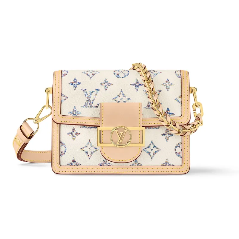 LOUIS VUITTON Leather Dafne Crossbody Bag, Shoulder Bag Women's Multicolor-0