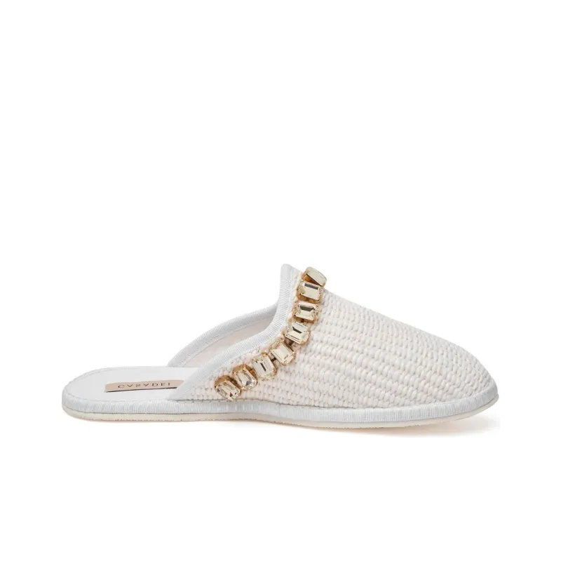 Casadei Capalbio Raffia Slippers-1