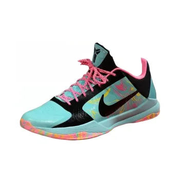 Nike Zoom Kobe 5 Protro PE Durable Breathable Low Top Basketball Shoes Men's Blue Black