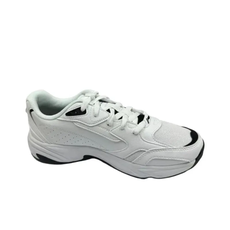 LiNing Cushioning, Wear Resistant Low Top Chunky Sneakers Men's White-2