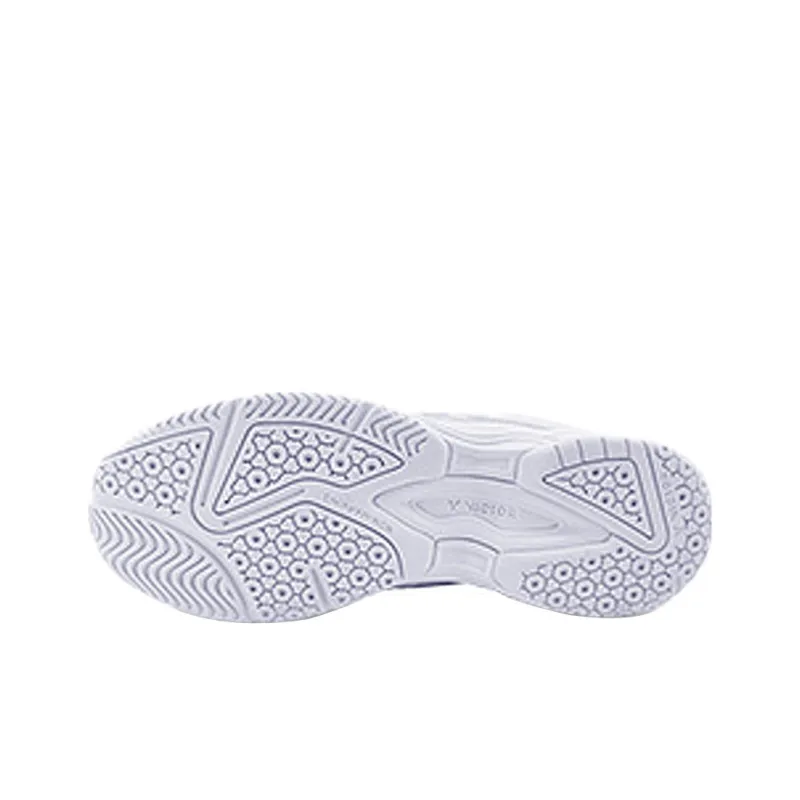 VICTOR Balance Boots A102 Cushioning Wear Resistant Badminton Shoes Unisex White Silver-4