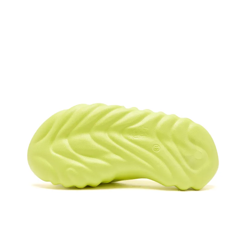 QIAODAN Conch Mops Slip Resistant Abrasion Resistant Quiet Slide Slippers Men's Sour Lime Green-5