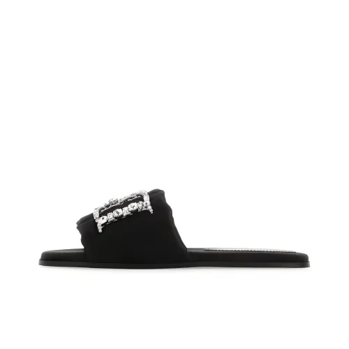 DSQUARED2 Crystal-embellished Flat Sandals