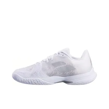 Babolat Jet Mach 3 All Court Cushioning, Wear Resistant Low Top Tennis Shoes Women's White
