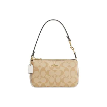 COACH Nolita PVC Shoulder Bag, Pochette, Handbag, Shoulder Bag Small Size Women's Khaki
