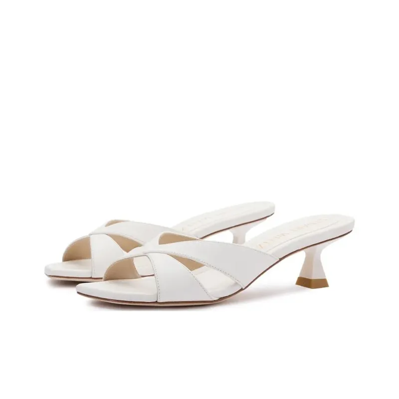 Stuart Weitzman/SW Slide Slippers Women's Beige-3