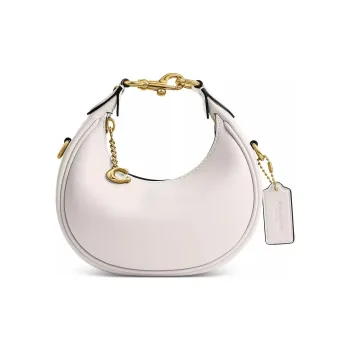 COACH JONIE Leather Crescent Bag Crossbody One Shoulder Handbag Mini Women's White