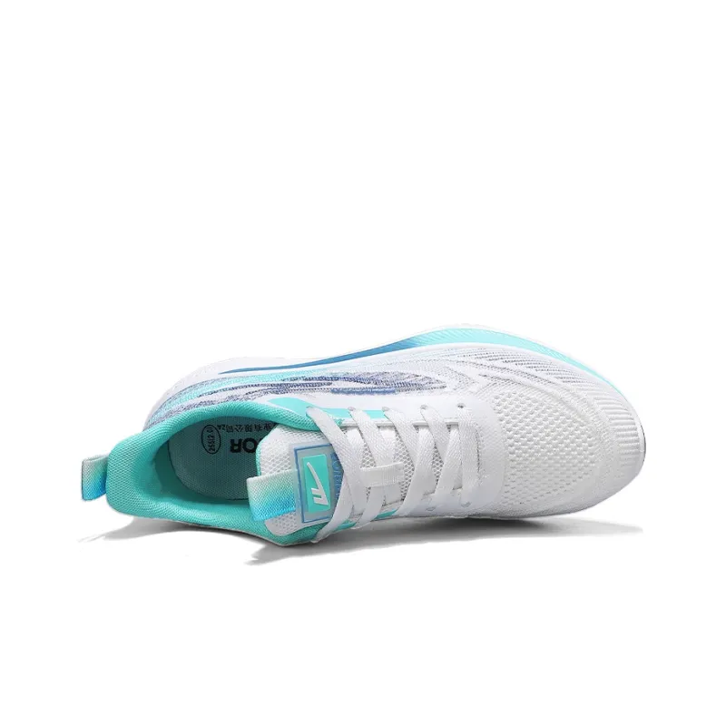 WARRIOR Running Shoes Men Low Top White/Blue-3