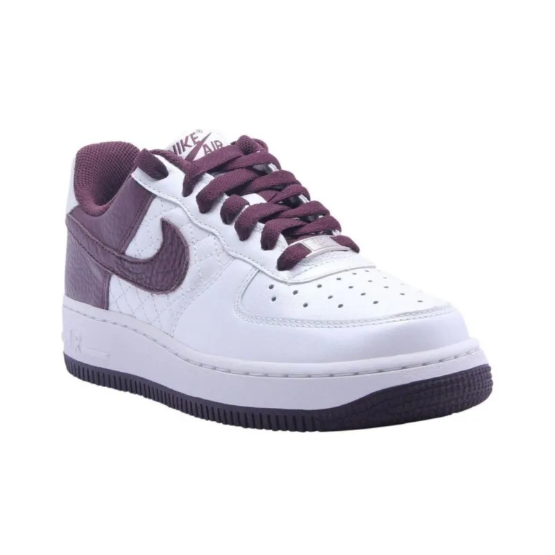 Nike Air Force 1 Low Metallic Summit White Deep Burgundy Women's-2