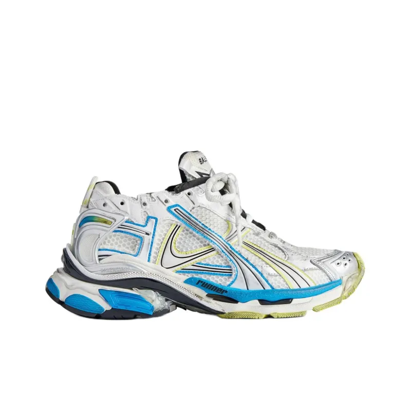 Balenciaga Runner White Yellow Blue-1