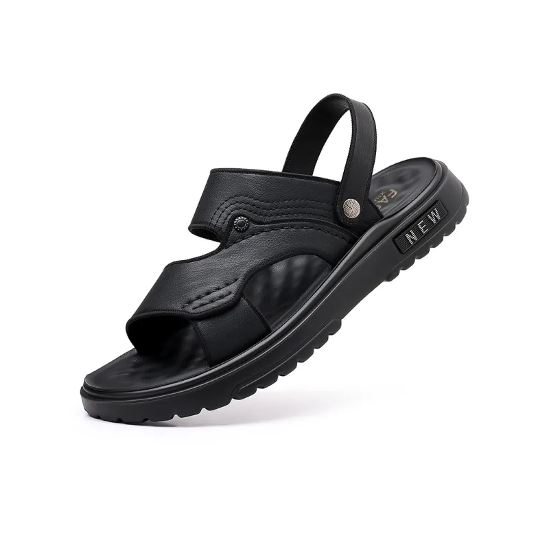 Mulinsen Beach Sandals Men Black, Brown-1