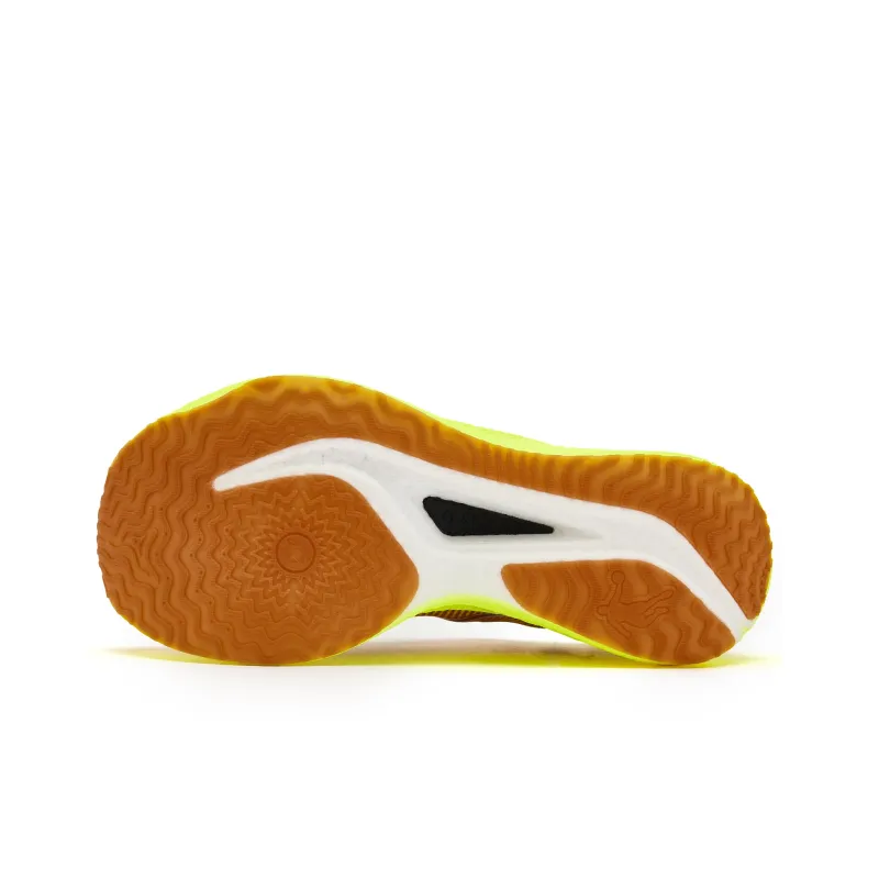 QIAODAN Strong Winds 2.0 Cushioned Slip Resistant Abrasion Resistant Low Top Running Shoes Men's Bright Yellow-4