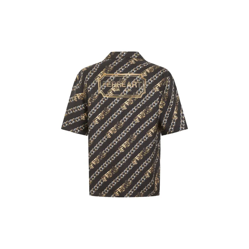 FERRE Shirt Men's Brown With Print-1