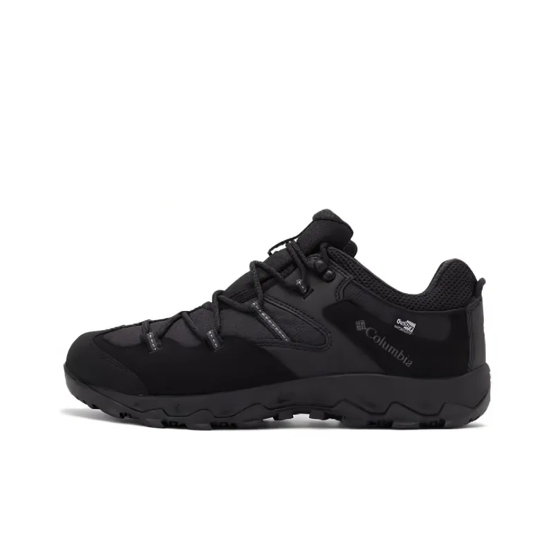 Columbia Cushioning Wear Resistant Low Top Hiking Shoes Men's Black-0