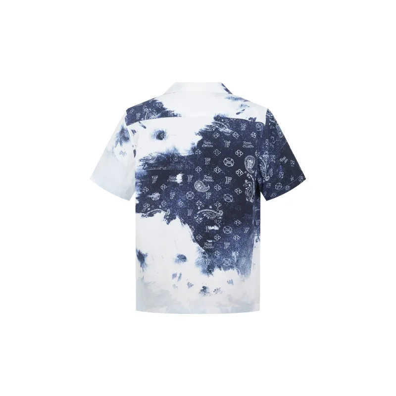 FERRE SS25 Shirt Men's Blue Pattern-1