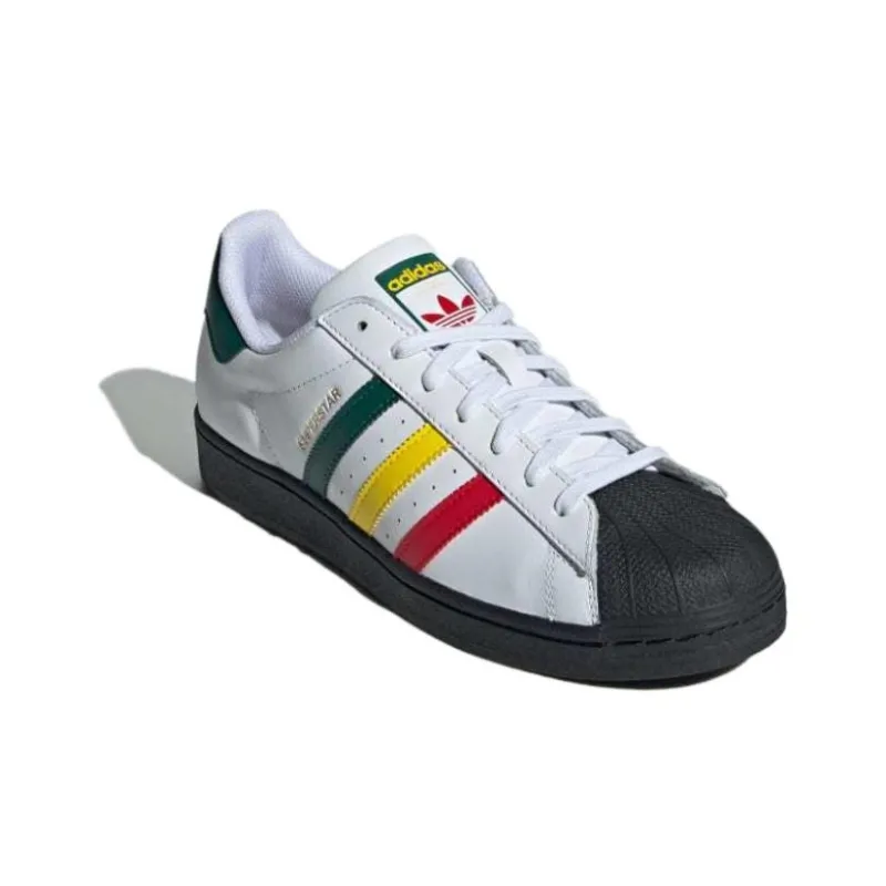 Adidas Superstar Rasta White-2