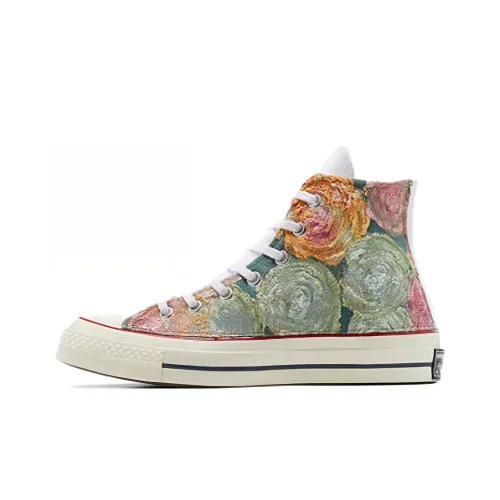 Converse Chuck 70 Plus Textured Rose Wear-Resistant High-Top Canvas Shoes Unisex Green