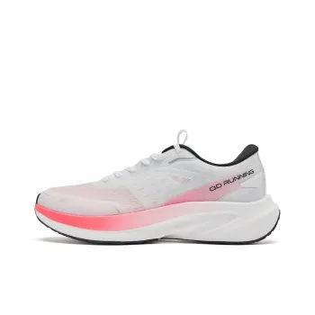 QIAODAN Flying Shadow 4 LITE Anti Slip Wear Resistant Low Top Running Shoes Men's White Pink