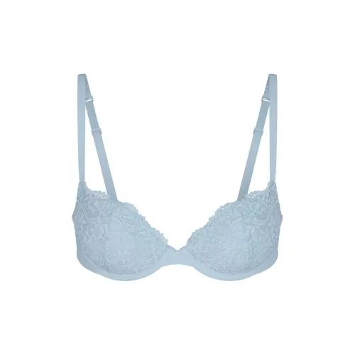 SKIMS FITS EVERYBODY LACE PUSH-UP BRA Bra Women's DENIM/Denim