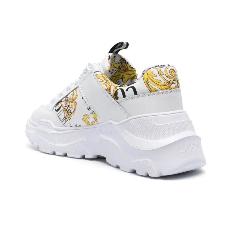 Versace Speedtrack Sneaker 'Baroque Print - White Gold'-3
