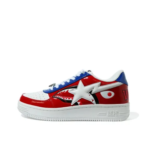 BAPE A BATHING APE Bape Sta Low M2 20th Anniversary Patent Red