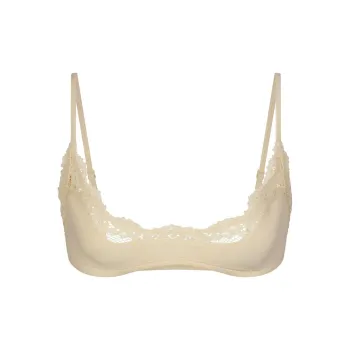 SKIMS FITS EVERYBODY LACE SCOOP BRALETTE Bra Women's Butter