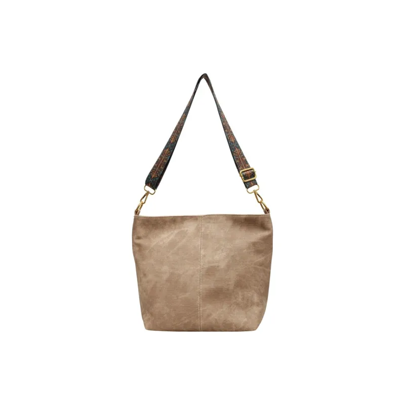 ALOENEY PU Crossbody Bag, Shoulder Bag Women's Ecru/Dark Tea/Khaki/Brown-6