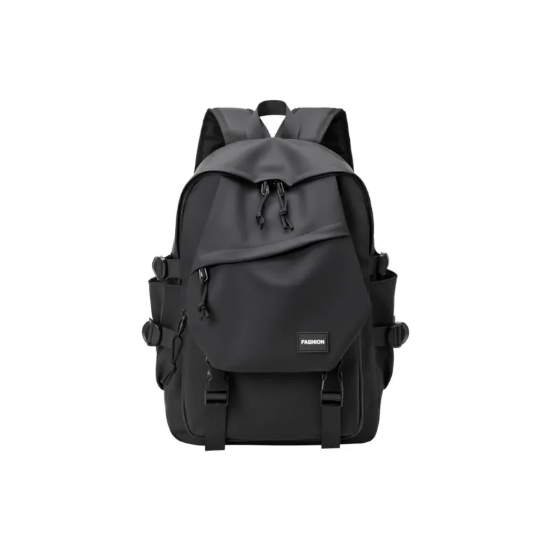 NIGEER Synthetic Leather Backpack Regular Men's Black-8